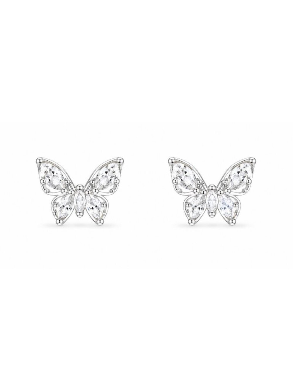 Butterfly silver 1cm Earrings